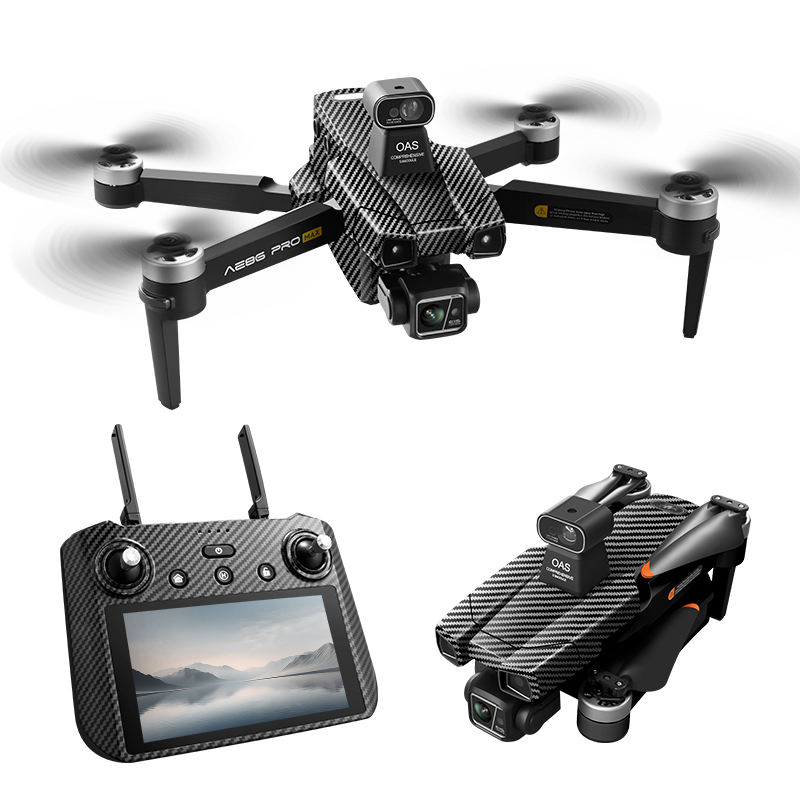 AE86 Pro Max 4K Drone with Screen Control - 6KM Transmission & 48min Flight Time