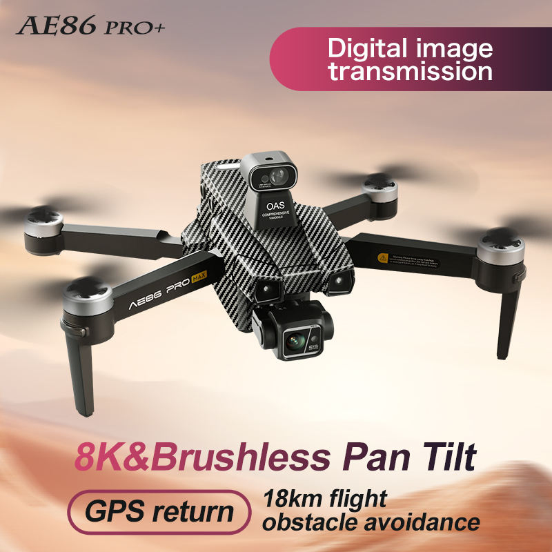 AE86 Pro Max 4K Drone with Screen Control - 6KM Transmission & 48min Flight Time