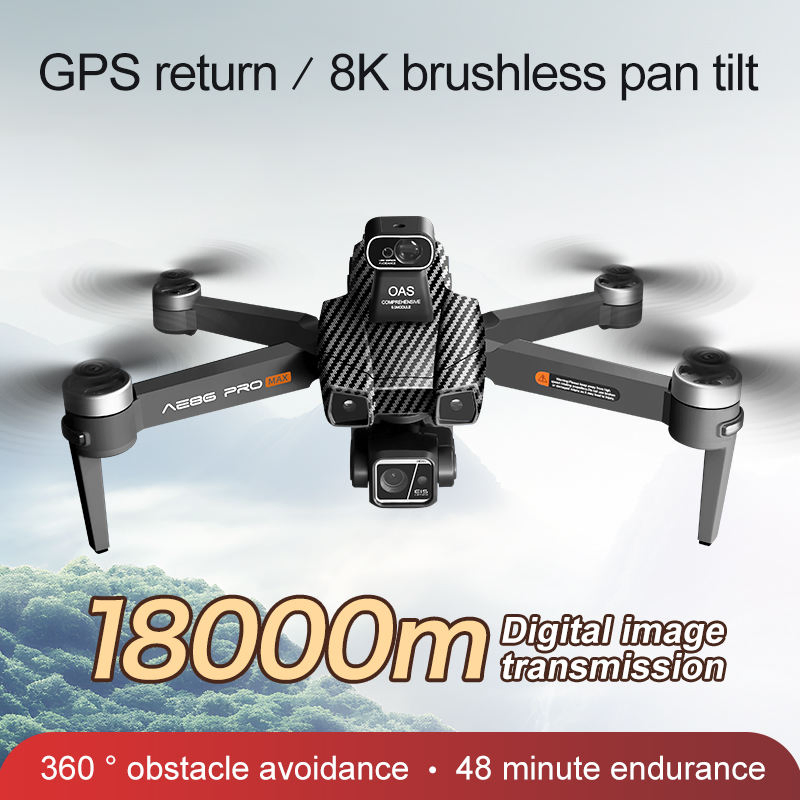 AE86 Pro Max 4K Drone with Screen Control - 6KM Transmission & 48min Flight Time