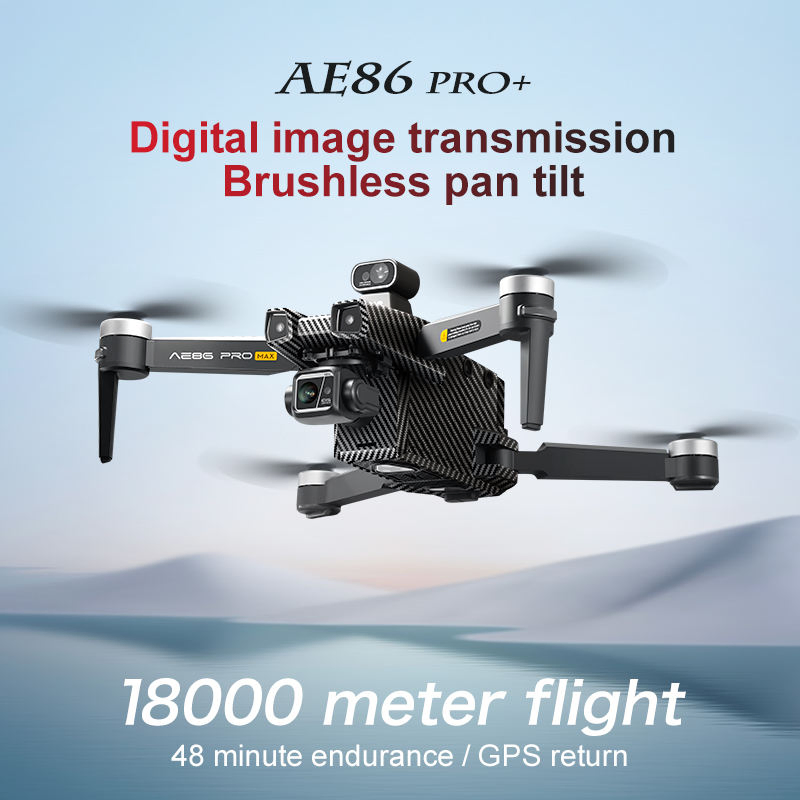 AE86 Pro Max 4K Drone with Screen Control - 6KM Transmission & 48min Flight Time
