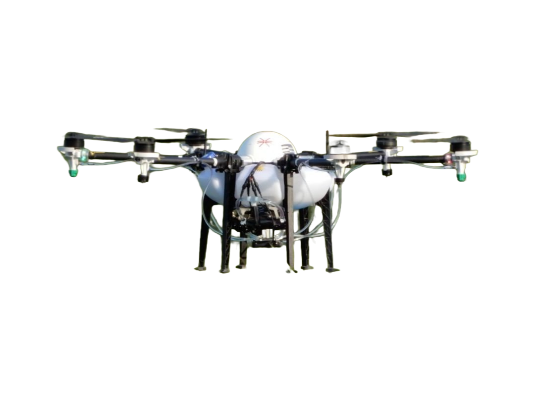 TTA Brand Foldable Arm Pesticide Spraying Drone with 360° Bicolor LED for Night Operation