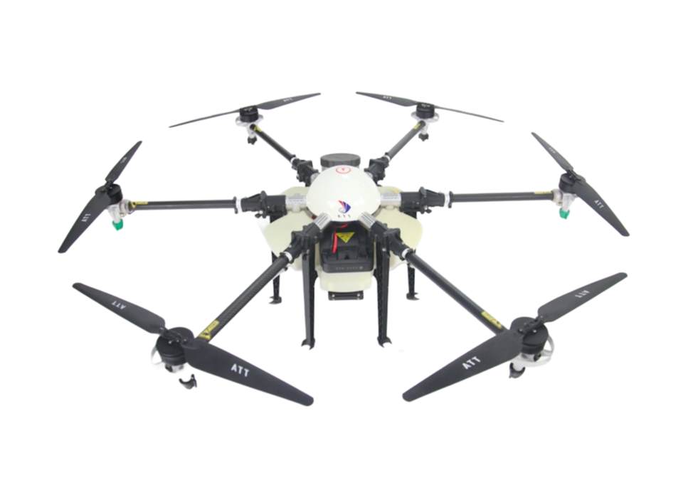 High Efficiency 10kg Payload TTA M6E1 Foldable Agricultural Spraying Drone with LED