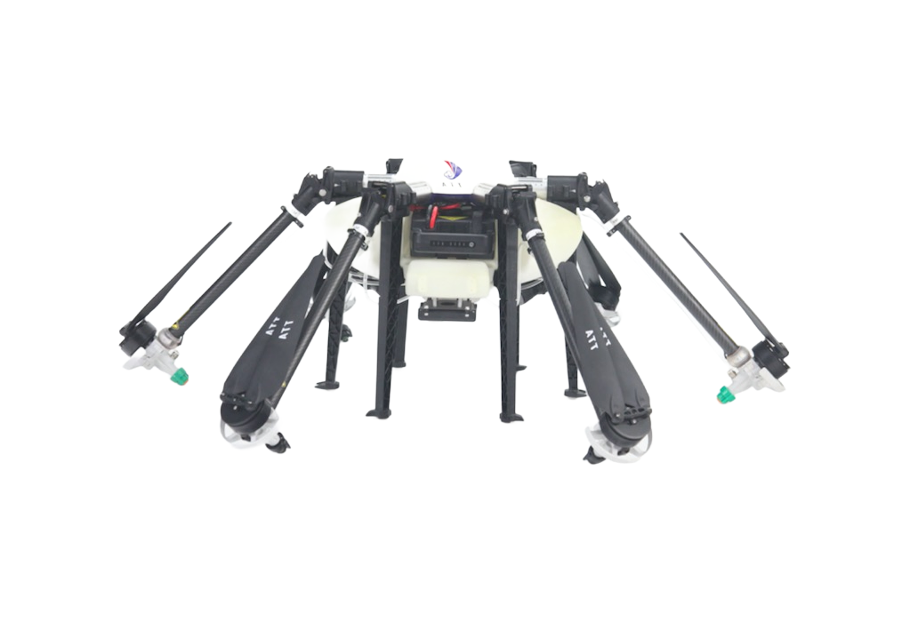 High Efficiency 10kg Payload TTA M6E1 Foldable Agricultural Spraying Drone with LED