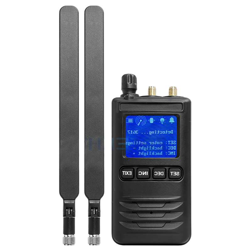 Compact 261g Weight Drone Detector with 400MHz-6.1GHz Wide Frequency Coverage