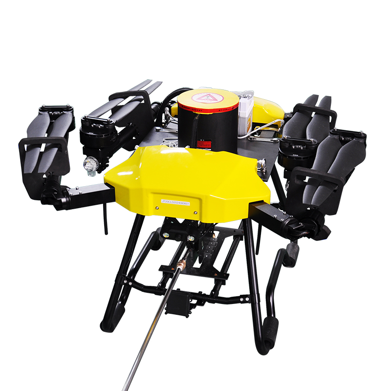 Autonomous Cleaning Drone for Solar Panels with 600㎡ Coverage per Flight