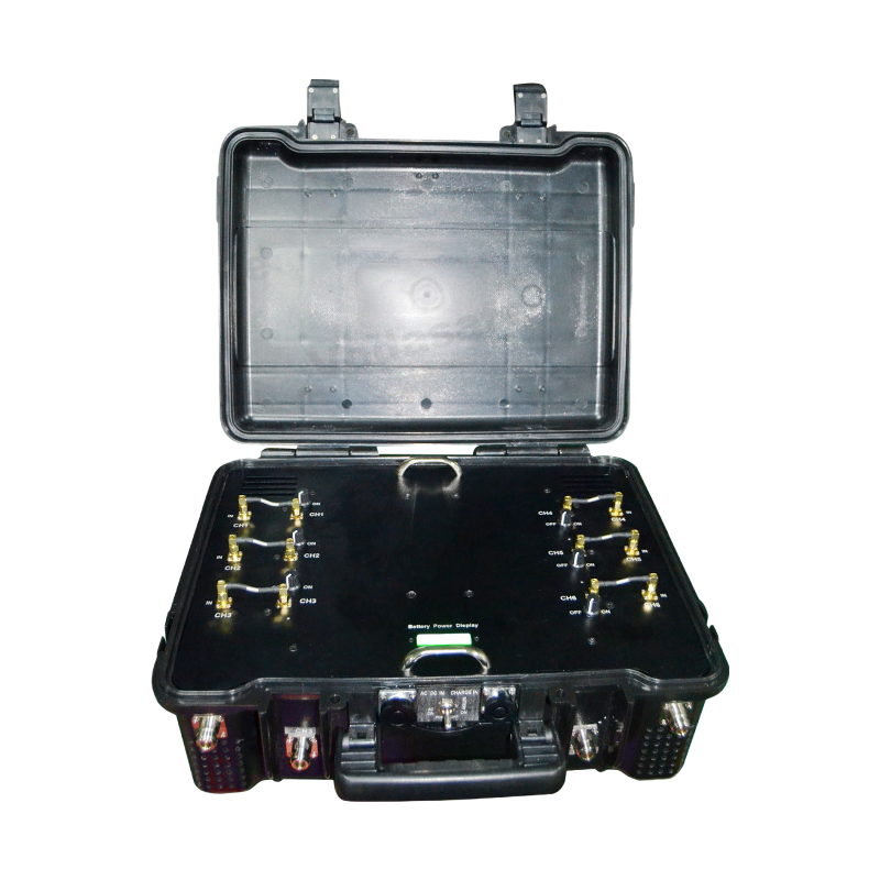 6 Antennas 75W Portable Drone Jammer with 300m Coverage - DJPL6 Anti-Drone Defense System