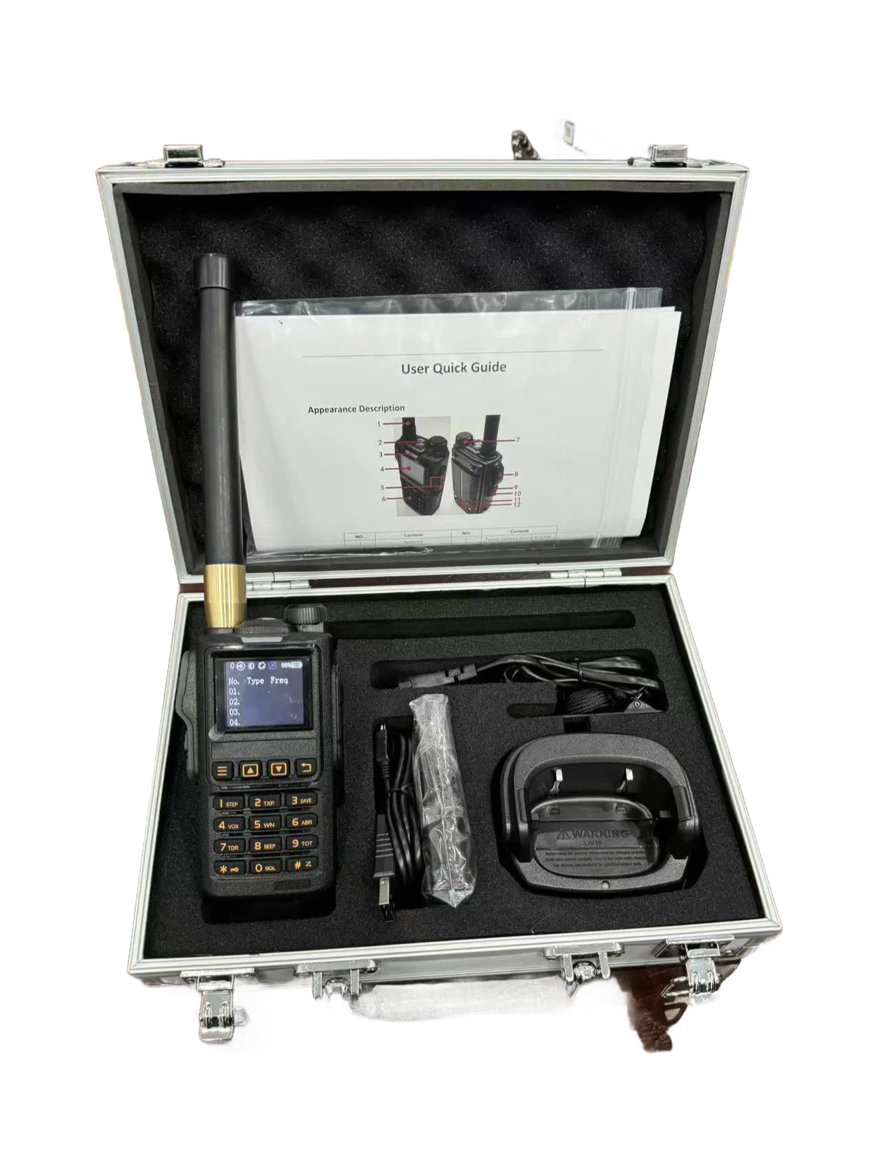 Q10 Handheld Drone Detector - 2km Range Multi-Band RF Scanner with Auto Alarm for UAV Security