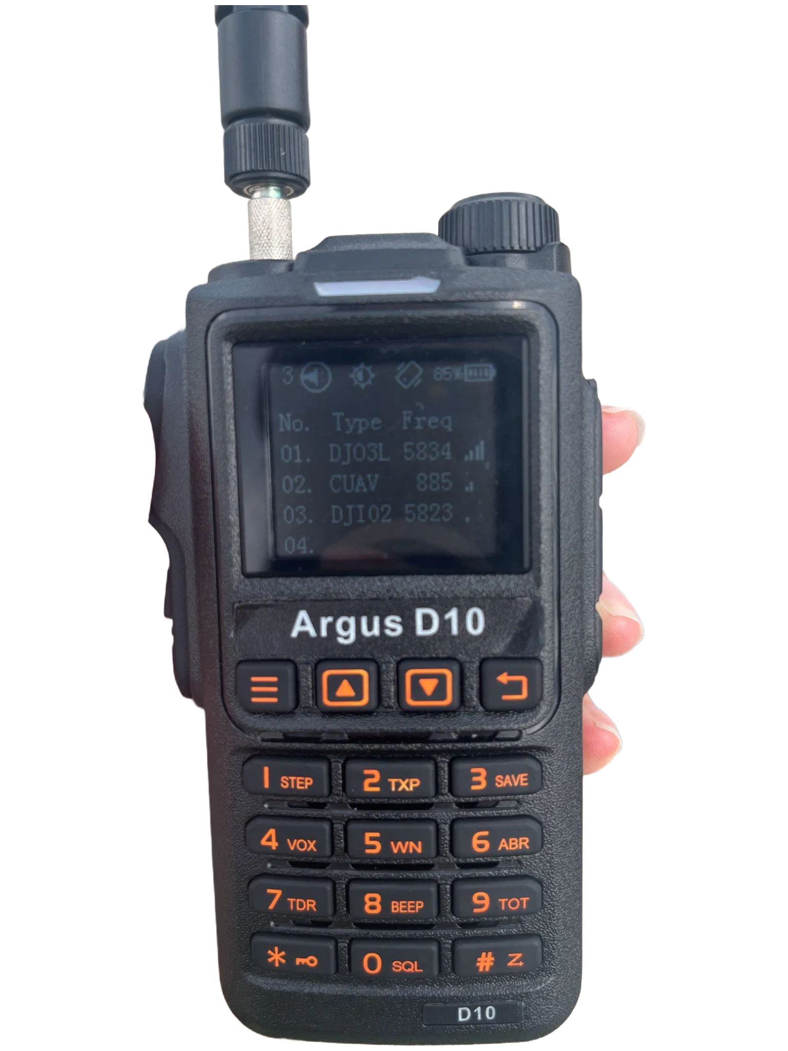 Q10 Handheld Drone Detector - 2km Range Multi-Band RF Scanner with Auto Alarm for UAV Security