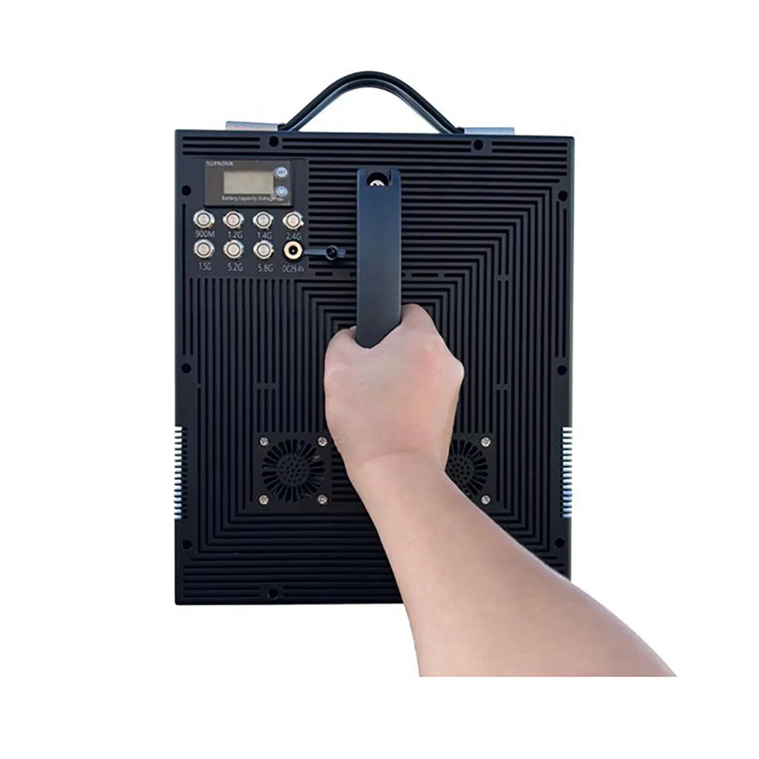 Professional Anti-Drone Defense System with Customizable Frequency Bands for Security Applications
