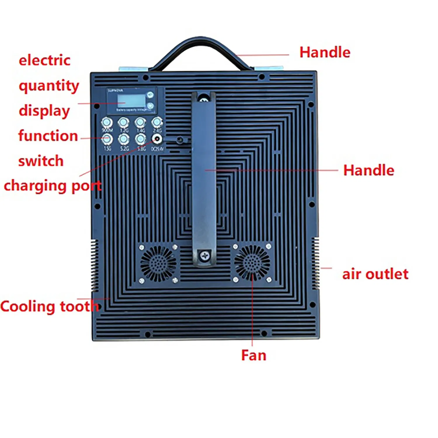 Professional Anti-Drone Defense System with Customizable Frequency Bands for Security Applications
