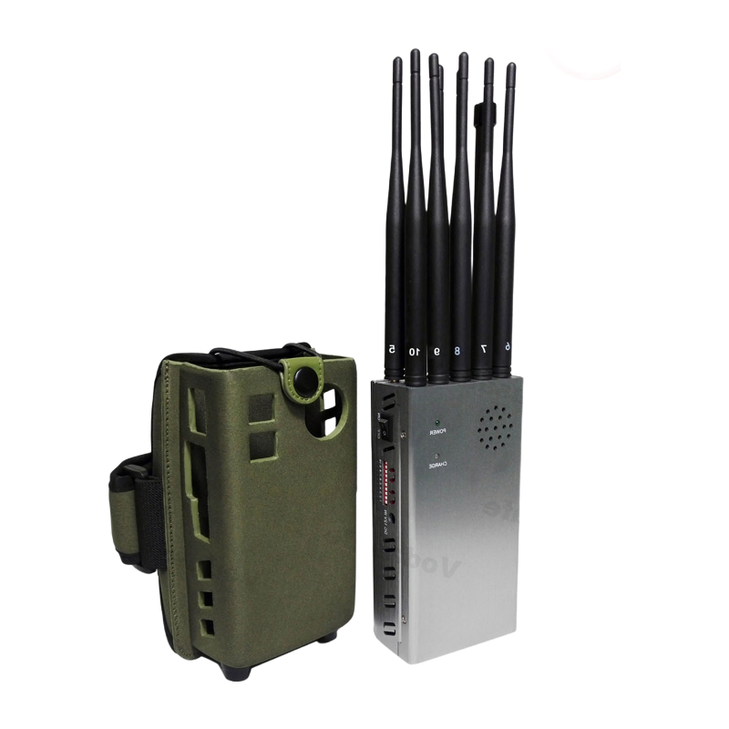 10W Output Power Handheld Signal Jammer with 8000mAh Battery for Wireless Frequency Blocking