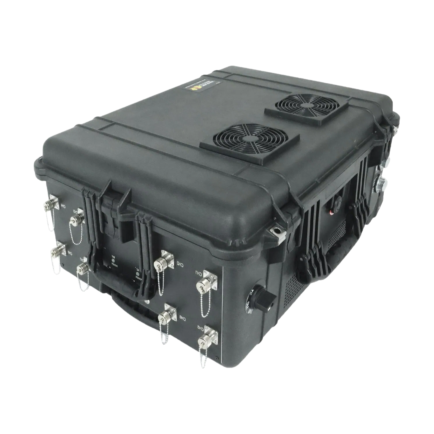 Professional 8-Band Anti-Drone Jammer with 3KM Range - Vehicle Mounted UAV Defense System