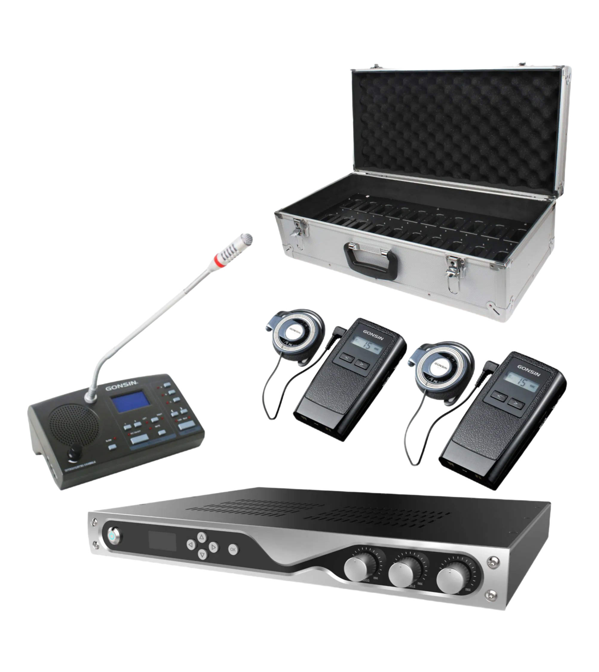 Digital Wireless Simultaneous Interpretation System with 255 Grouping Function