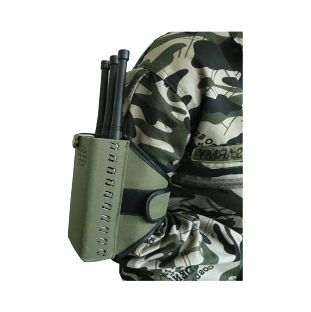 Customizable 4 Band Handheld Signal Jammer 30W Output for Remote Control GPS Lojack Interference