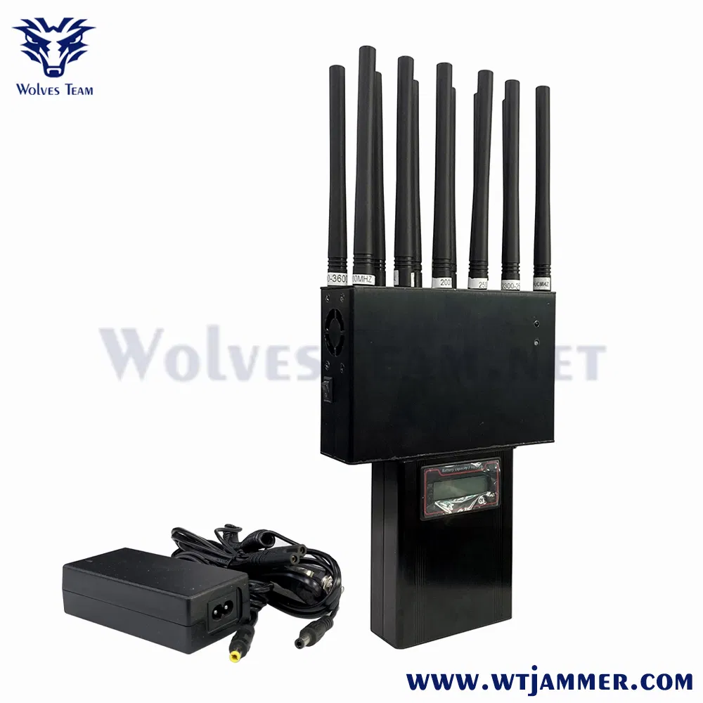 Factory Direct Portable 3G 4G GPS Signal Jammer WT101N-12, Customized Wolves Team Cell Phone Jammer for Schools/Hospitals