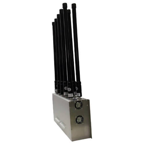 Professional 10-Antenna Signal Jammer with Adjustable Frequency Bands 50-60m Range