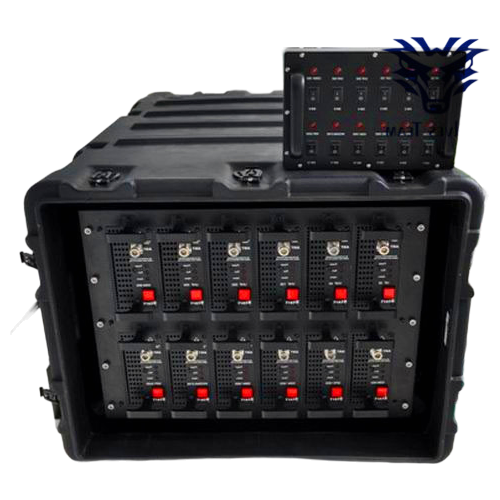 Military Grade Portable RCIED Jammer for Bomb Disposal and VIP Protection 1000W Output