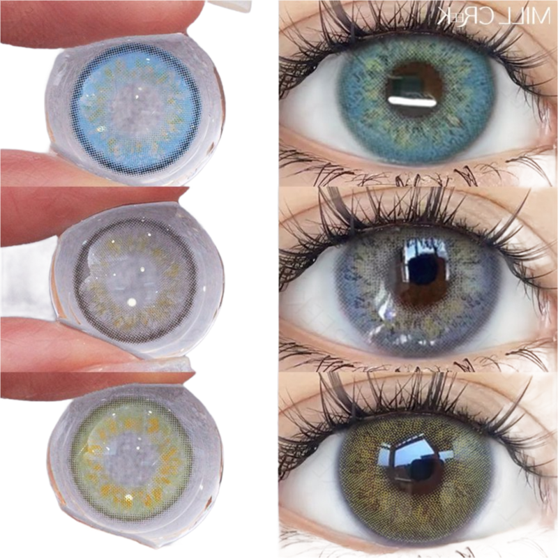 Wholesale 3-Tone Colored Contact Lenses with UV Protection and High Moisture Content