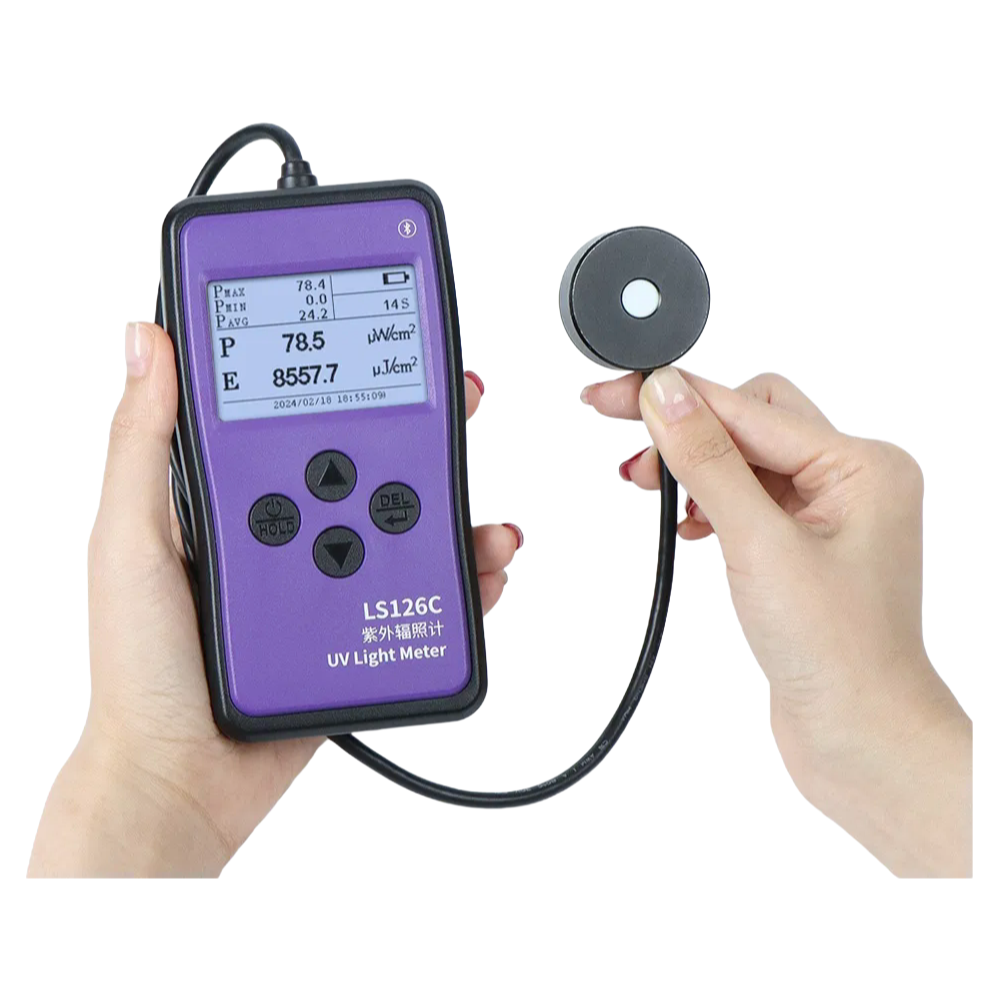 Industrial-Grade UVC Light Meter 254nm with Real-Time Monitoring and PC Software Support