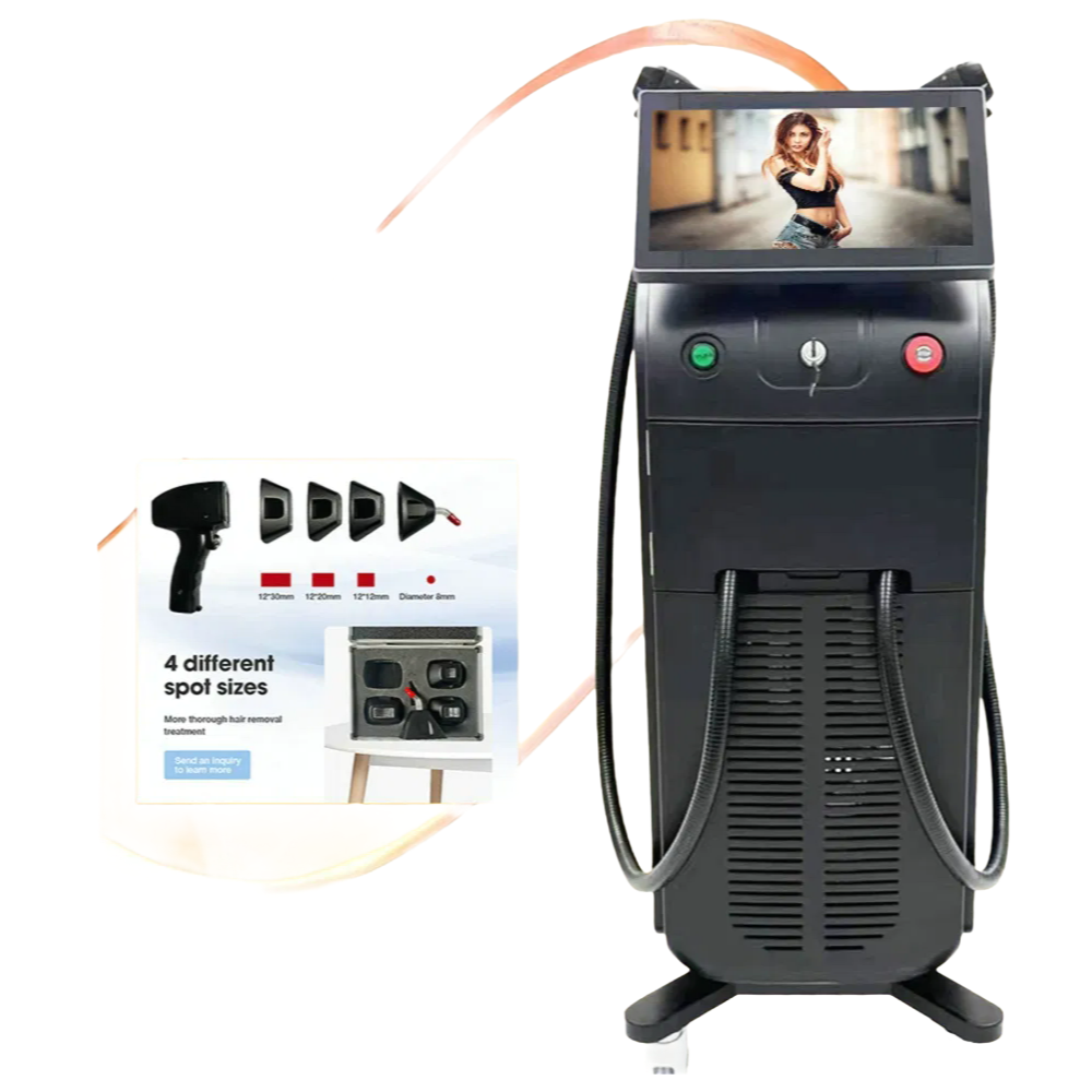 Professional 755nm 808nm 1064nm Triple Wave Diode Laser Hair Removal Machine for Salon & Home Use