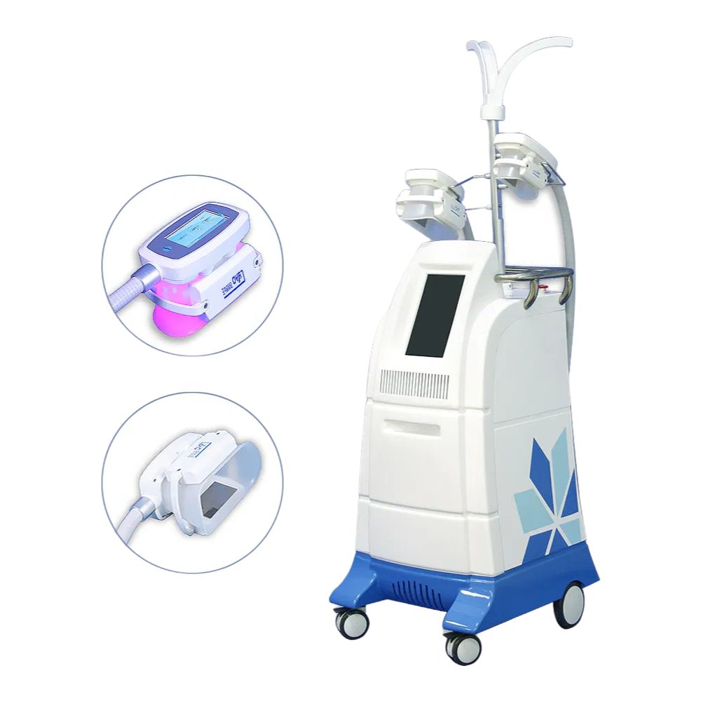 Dual Handle Cryolipolysis Slimming Machine for Salon and Home Use with 40KHz Cavitation Technology