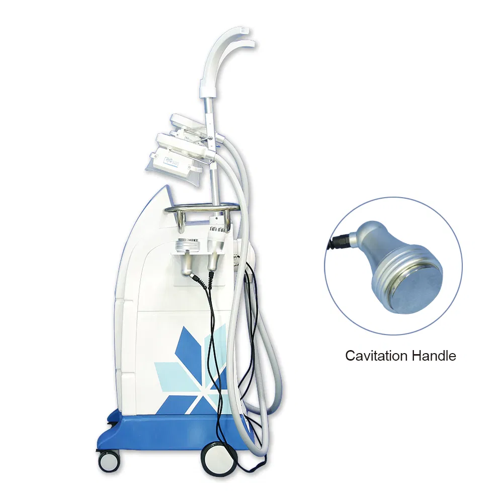 Dual Handle Cryolipolysis Slimming Machine for Salon and Home Use with 40KHz Cavitation Technology