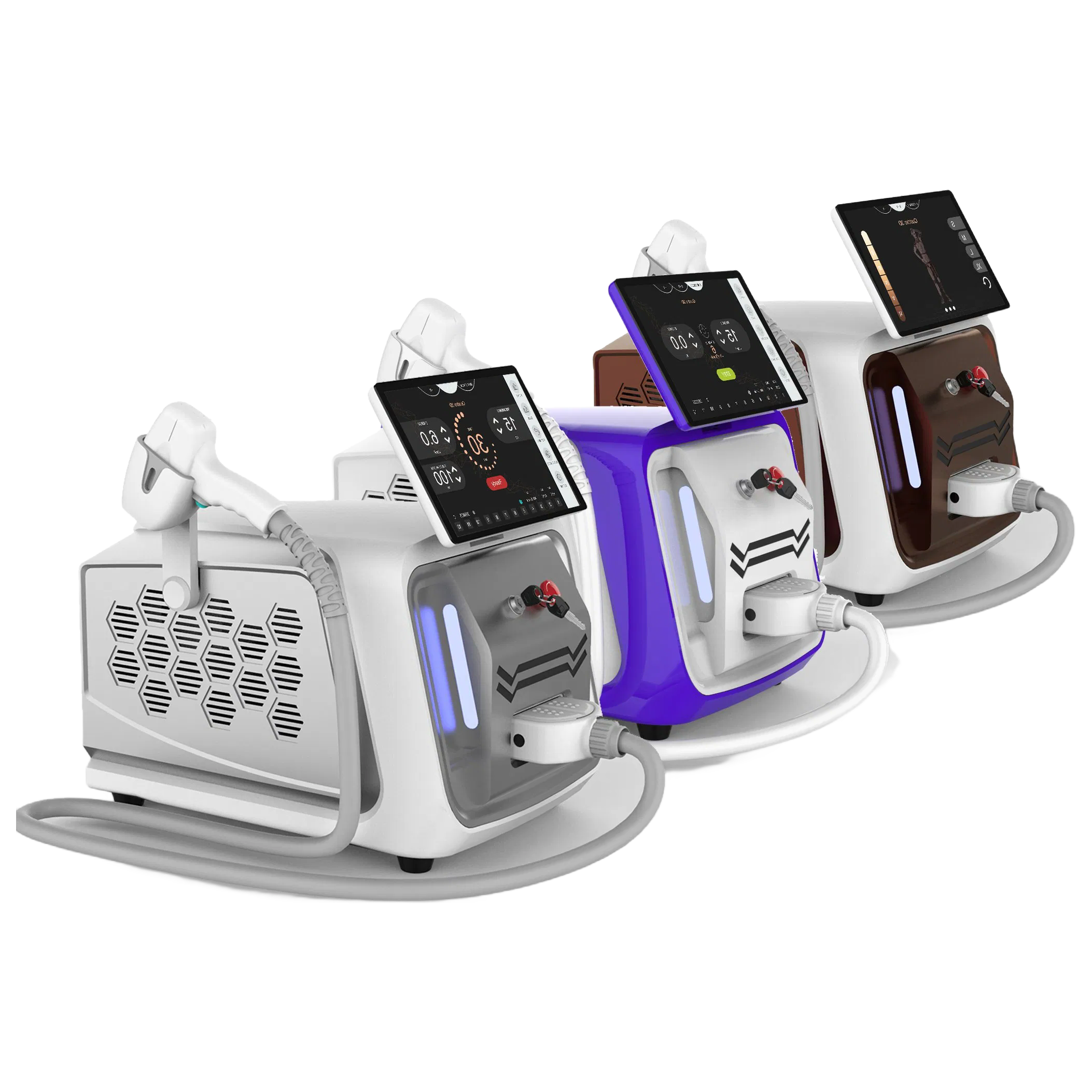 High Power 755nm/808nm/1064nm Triple Wave Laser Hair Removal Equipment - OEM Available