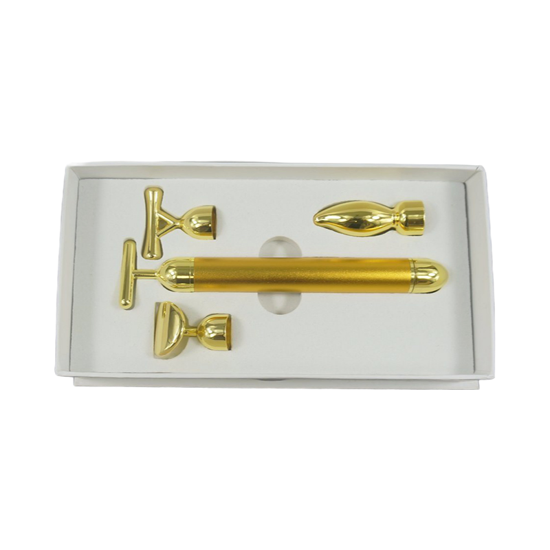 3 in 1 Beauty Bar Pulse Facial and Eye Massager 3D Roller for Anti-Aging and Wrinkle Reduction