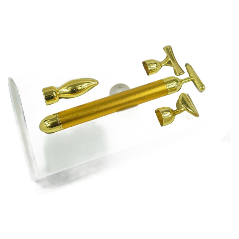 3 in 1 Beauty Bar Pulse Facial and Eye Massager 3D Roller for Anti-Aging and Wrinkle Reduction