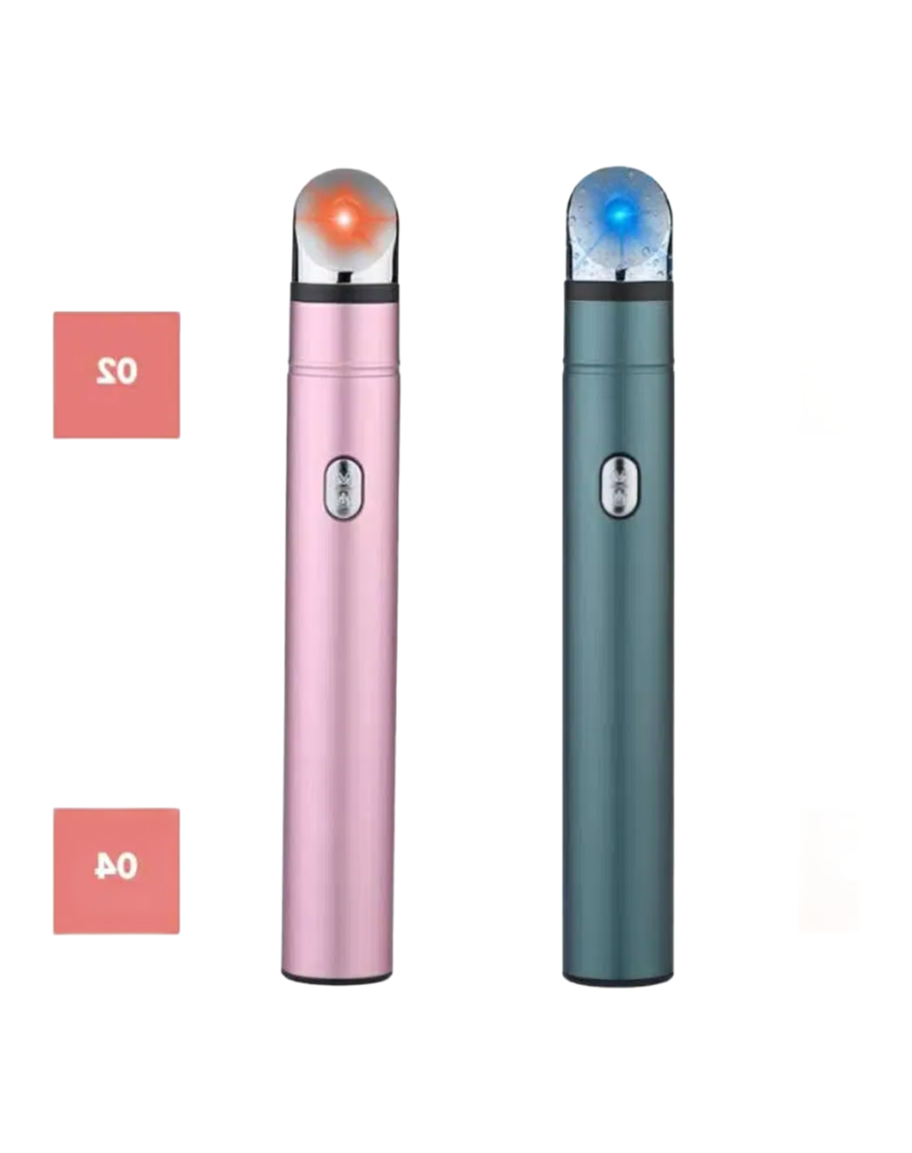 OEM/ODM Customizable Hot Cold Facial Massager Pen for Dark Circles and Pore Shrinking