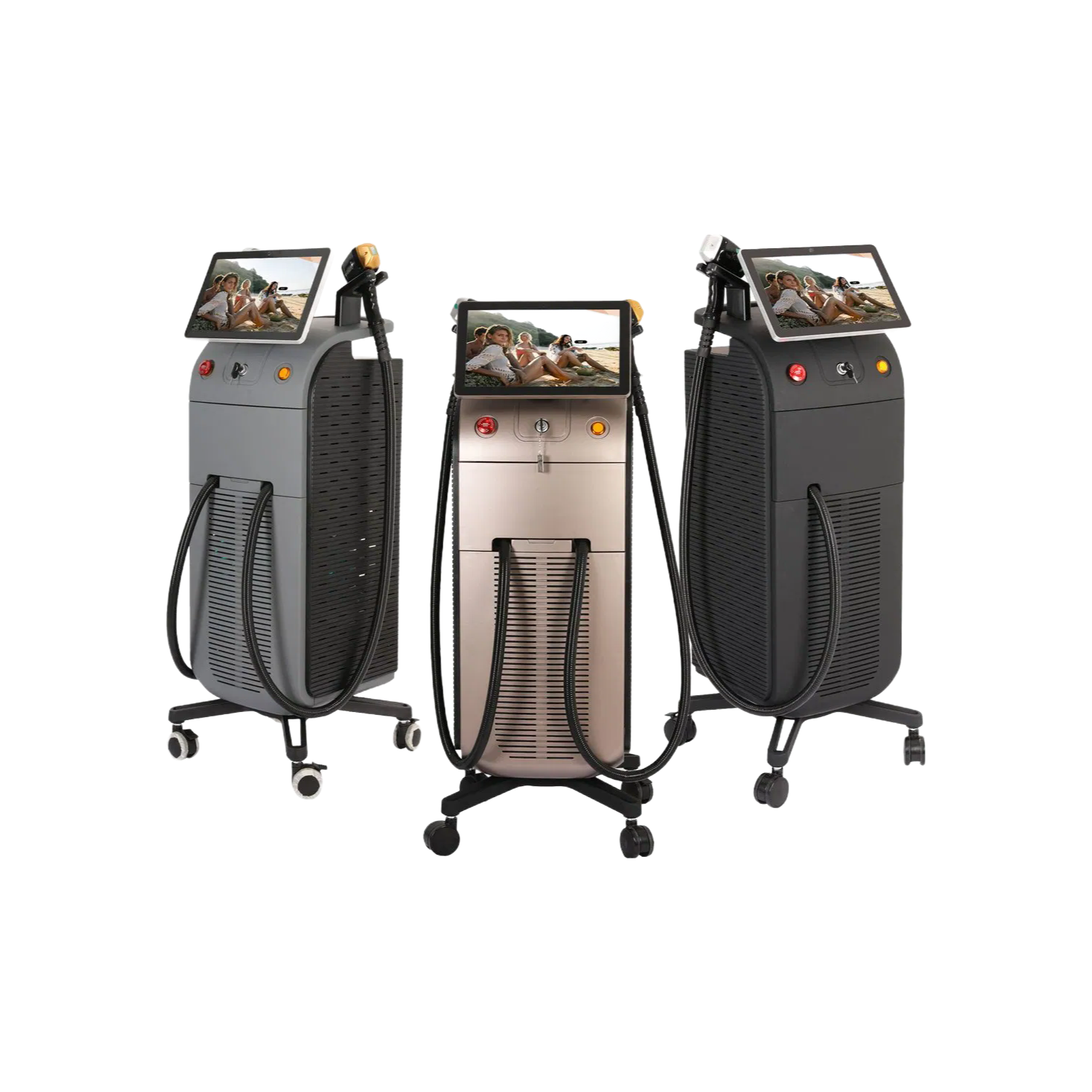 Painless Hair Removal Machine with Triple Cooling System (Air+Water+Semiconductor) for All Skin Types