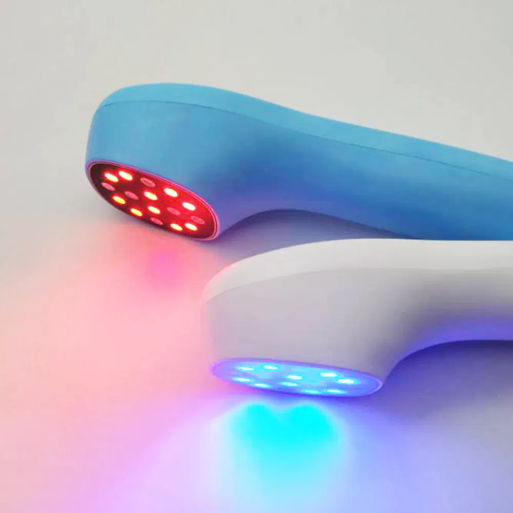Portable Red Blue NIR Light Therapy Device for Wrinkles and Skin Whitening