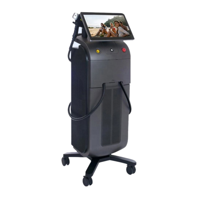Triple Wavelength 755nm 808nm 1064nm Diode Laser Hair Removal Machine with Double Handle Design