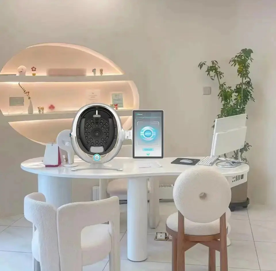 Custom OEM 3D Magic Mirror Skin Analyzer AI Skin Tester Professional Grade Facial Skin Testing Equipment