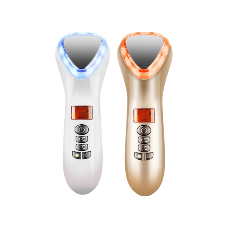 Wholesale Hot Cold Therapy Hammer Face Lifting Vibration Massager Cavitation Cryotherapy Machine OEM ODM Supply Home Use Skin Rejuvenation