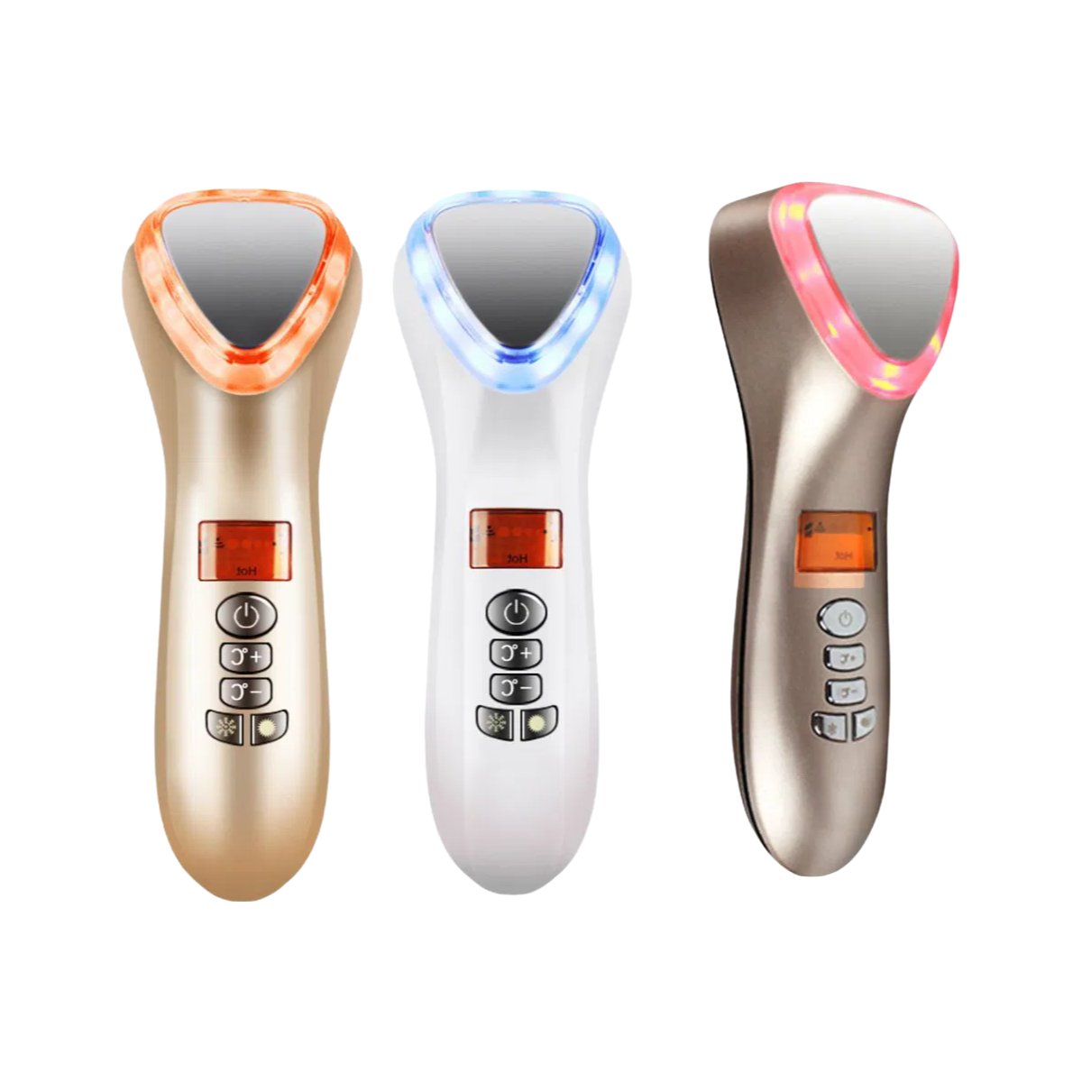 Wholesale Hot Cold Therapy Hammer Face Lifting Vibration Massager Cavitation Cryotherapy Machine OEM ODM Supply Home Use Skin Rejuvenation