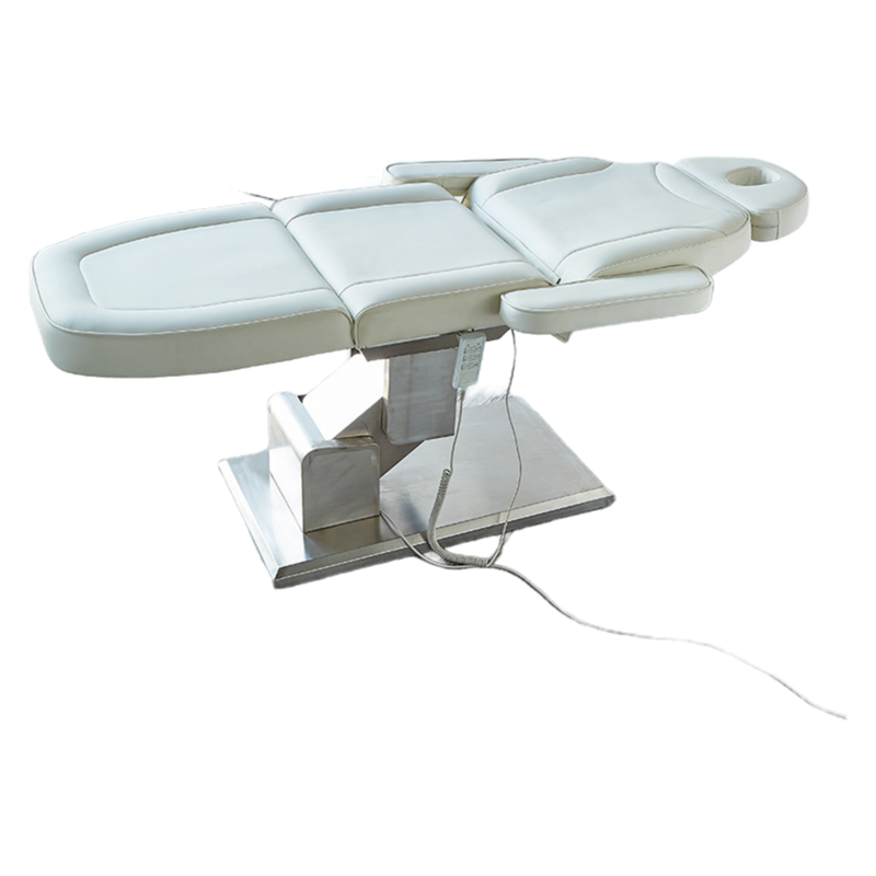 Factory Made PU Leather Electric Dental Chair Bed with Oxidation Resistant Aluminum Fixed Armrests for Hospital Beauty Salon