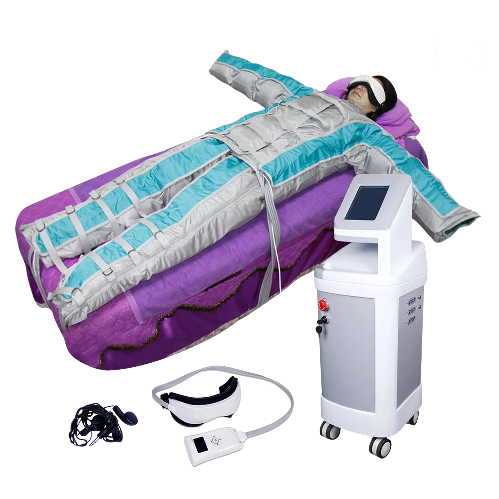 Wholesale Infrared Weight Loss Pressotherapy Jacket Pants, 20-360 mmHg Air Pressure 5 Function Models Lymph Drainage Body Detox Massager