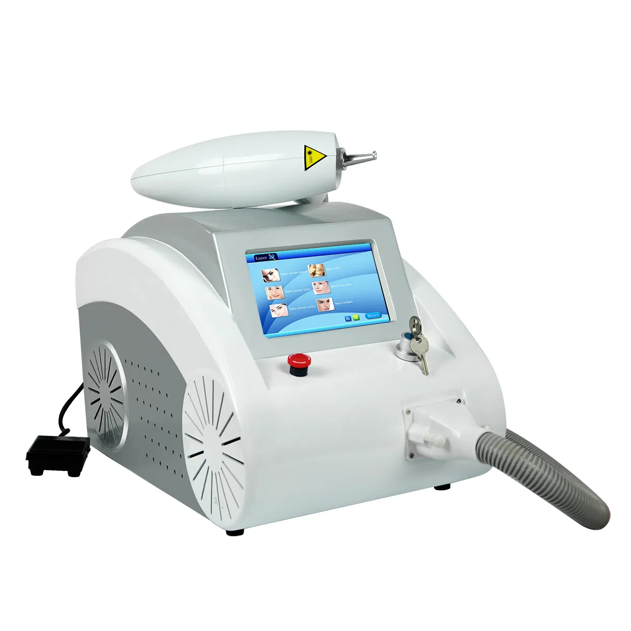 CE Certified Portable Laser Tattoo Removal Device with 1-10Hz Frequency and 0-10ns Pulse Width