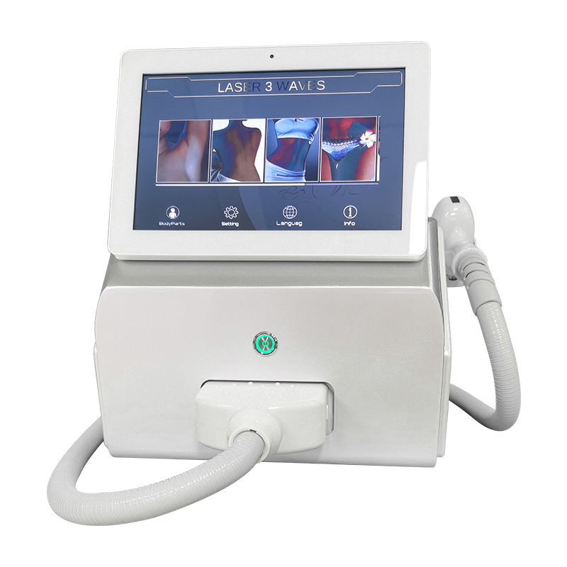 Professional Triple Wavelength 755nm 808nm 1064nm Diode Laser Hair Removal Machine for Salon and Home Use