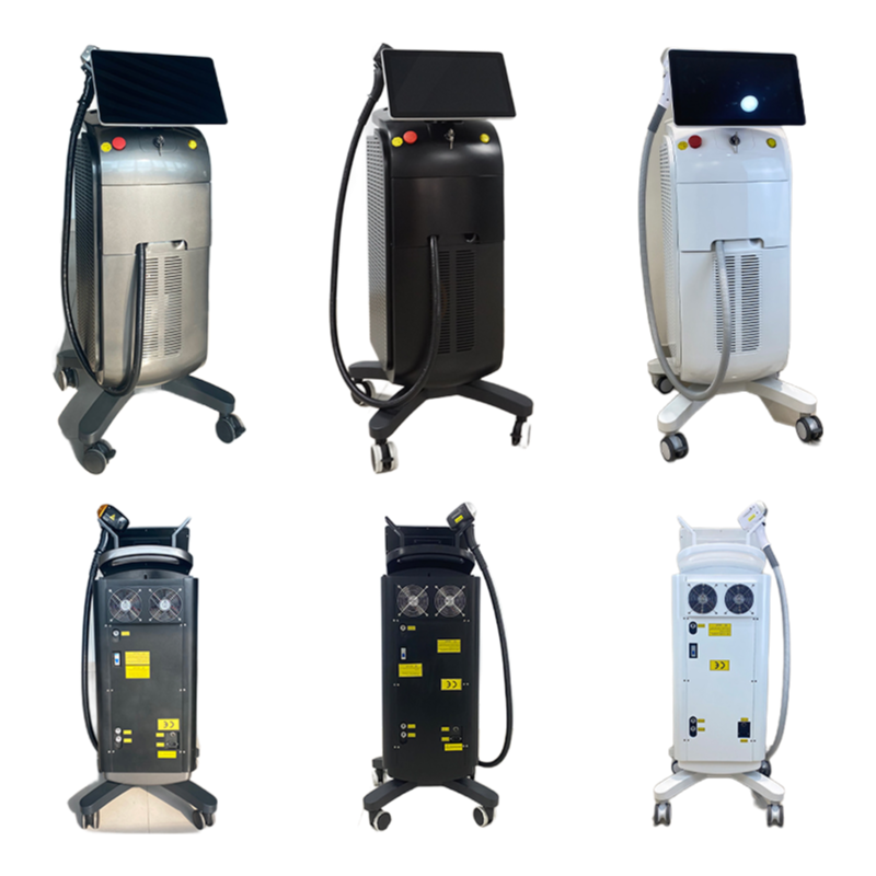 Professional 3-Wavelength Diode Laser Hair Removal Machine with Ice Cooling System