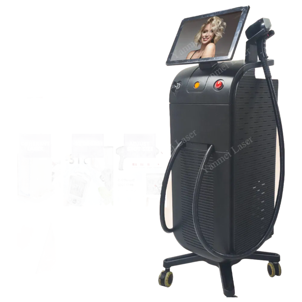 Professional 1800W Diode Laser Hair Removal Machine for Permanent Hair Reduction - 755nm/808nm/1064nm Triple Wavelength