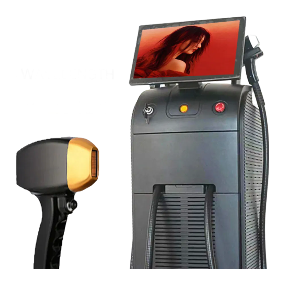 Professional 2000W 808nm Diode Laser Hair Removal Machine - Permanent Hair Removal Equipment for All Skin Types