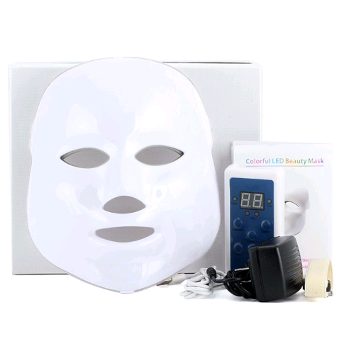 Portable LED Light Therapy Mask for Wrinkle Reduction and Skin Rejuvenation