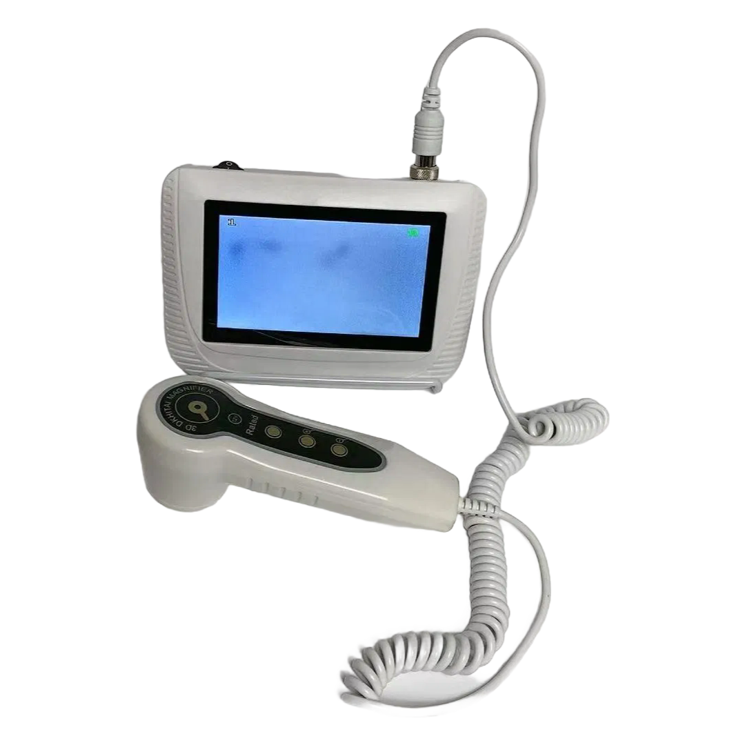 5 Inch Portable Skin and Hair Analyzer with 50X/200X Magnifying Lamps - Professional Skin Scanner for Dermatology and Beauty Clinics