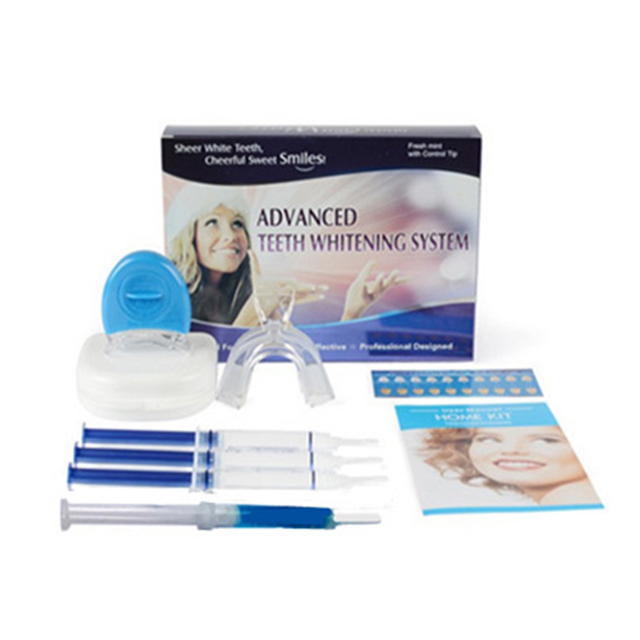 Professional Teeth Whitening Kit with LED Light - Carbamide Peroxide & Hydrogen Peroxide Gel for Dental Bleaching