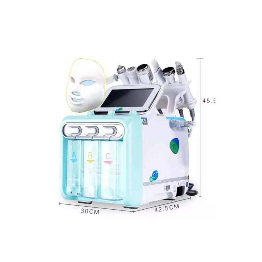 8-in-1 Professional Hydra Bubble Facial Machine with LED Mask for Skin Rejuvenation