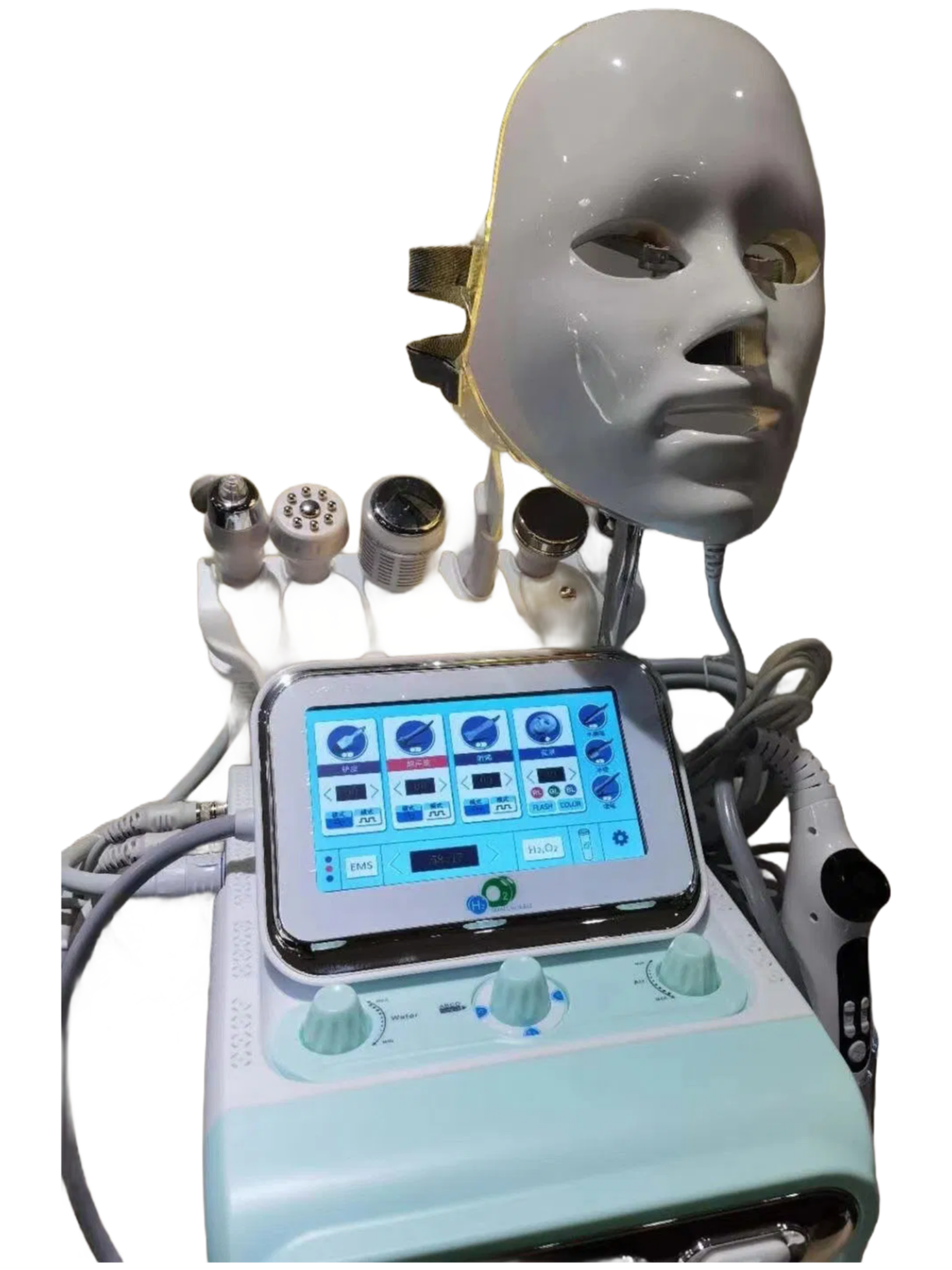 8-in-1 Professional Hydra Bubble Facial Machine with LED Mask for Skin Rejuvenation