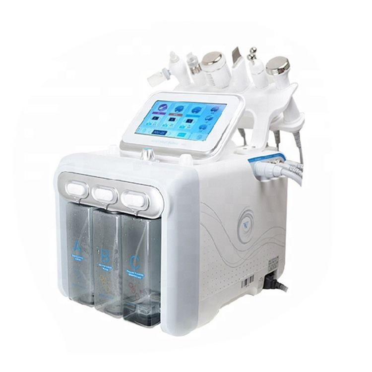 6-in-1 Professional RF Ultrasonic Hydrodermabrasion Facial Machine for Skin Rejuvenation