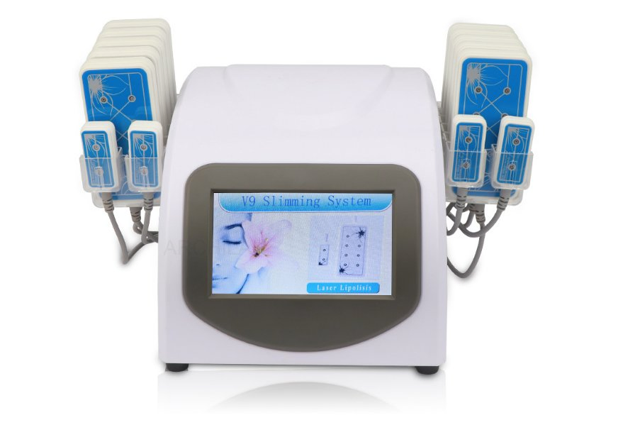 Professional 14 Paddles Diode Lipo Laser Fat Reduction Machine - Non-Invasive Body Slimming Equipment